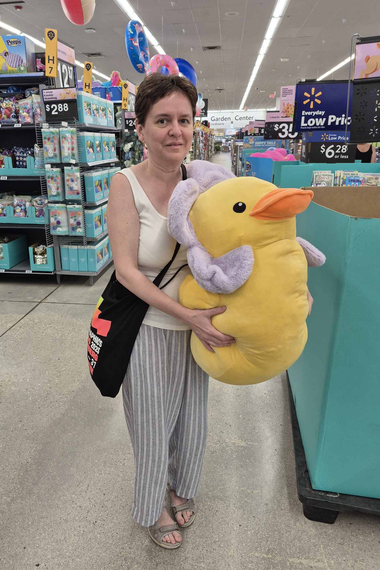 Me with huge easter chick